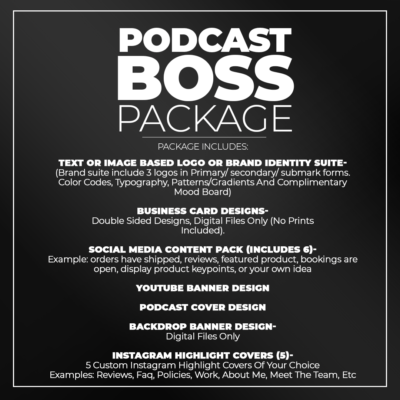 Podcast Boss Package