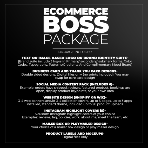 Ecommerce Boss Package